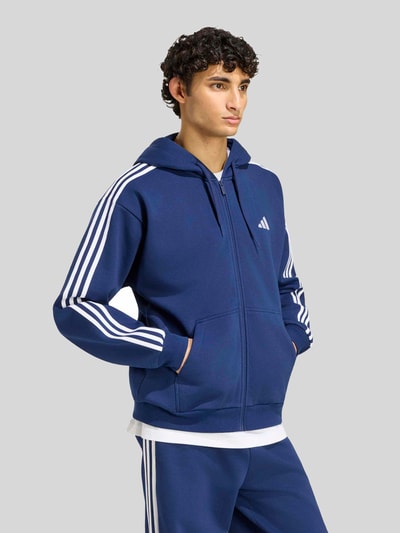adidas Sportswear Regular Fit Sweatjacke aus Baumwoll-Mix Dunkelblau 3