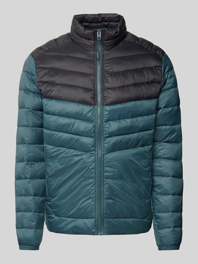 Jack & Jones Steppjacke mit Stehkragen Modell 'SPRINT' Petrol 2