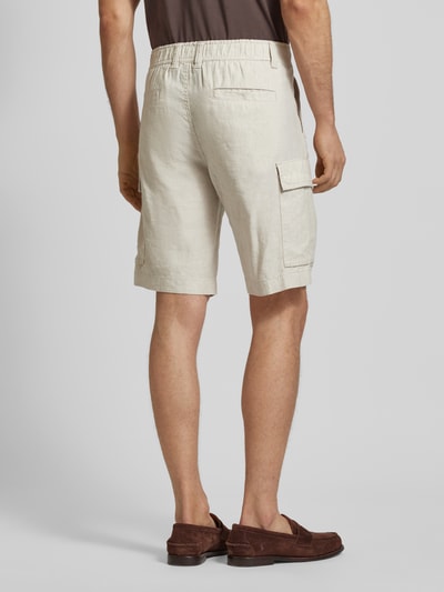 BOSS Orange Szorty cargo o kroju relaxed fit ze szlufkami na pasek model ‘Sisla’ Écru 5