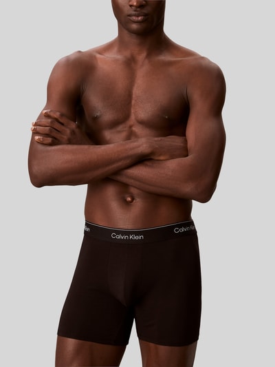 Calvin Klein Underwear Trunks aus Baumwoll-Mix im 3er-Pack Black 3
