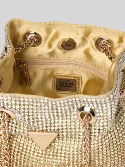 Guess Handtasche mit Strasssteinbesatz Modell 'ZALINA' Gold 5
