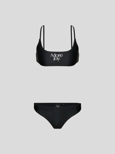 More Joy by C.Kane Bikini mit Label-Details Schwarz 2
