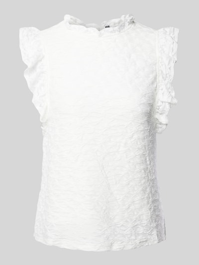 Pieces Blousetop met opstaande kraag, model 'JOLLINE' Offwhite - 2