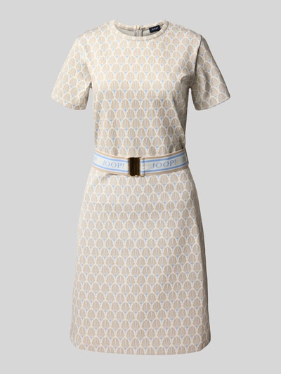 JOOP! Knielanges T-Shirt-Kleid mit Gürtel Modell 'TRISH' Offwhite 2