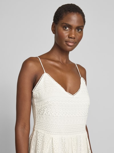Vero Moda Getailleerde mini-jurk van katoenmix, model 'HONEY' Wit - 3