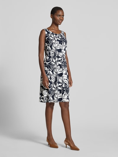 Betty Barclay Knielanges Kleid aus Viskose-Mix mit Rundhalsausschnitt Marine 1