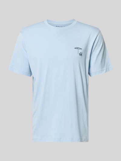 Selected Homme Regular Fit T-Shirt aus reiner Baumwolle Modell 'HASPEN' Hellblau 2