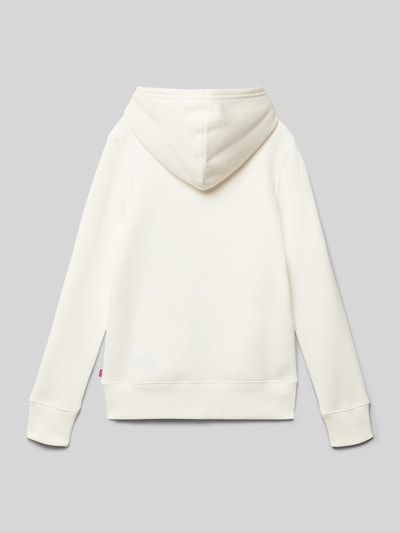 Levi’s® Kids Hoodie met labelprint, model 'ROPE BATWING' Offwhite - 3