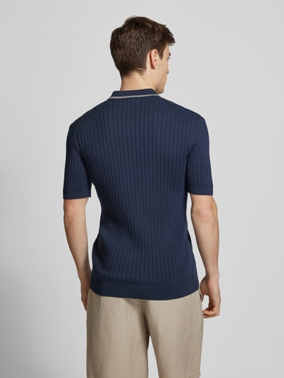 Gant Slim Fit Poloshirt mit Label-Stitching Marine 5