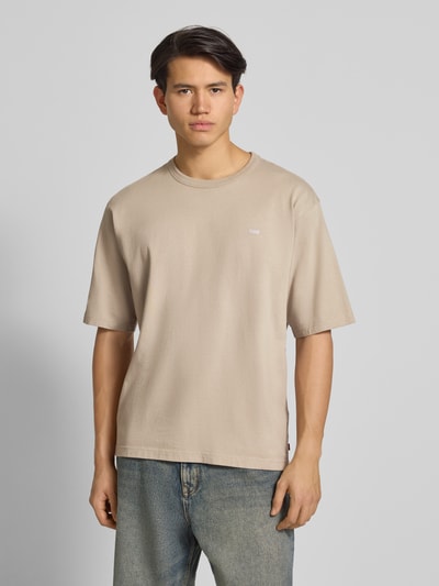 Levi's® T-Shirt mit geripptem Rundhalsausschnitt Khaki 4