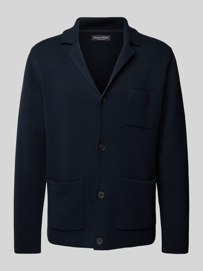 Marc O'Polo Regular Fit Strickjacke in schwerem Milano-Strick Marine 2