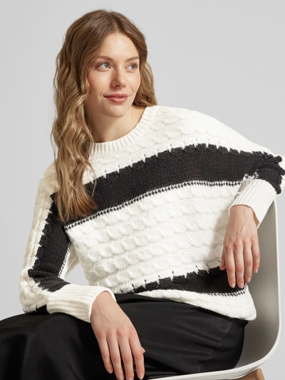 Brax Strickpullover mit Label-Detail Modell 'LIV' Offwhite 3