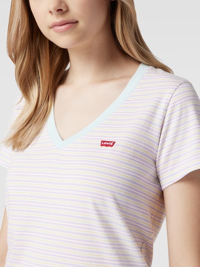 Levi's® T-shirt met labelstitching, model 'Oregano' Lichtblauw - 3