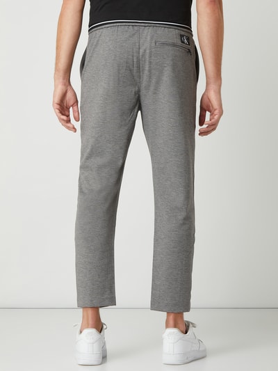 Calvin Klein Jeans Slim Fit Jogpants mit Logo-Bund (hellgrau  