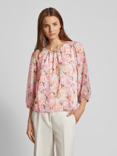 More & More Blouse met bloemenprint Rosé - 4