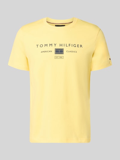 Tommy Hilfiger regular fit T-shirt van puur katoen Geel - 2
