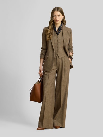Lauren Ralph Lauren Regular Fit Longblazer mit Pattentaschen aus Wolle Camel 1