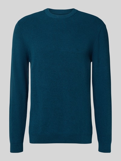 MCNEAL Strickpullover mit gerippten Abschlüssen Petrol Melange 2