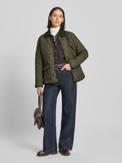 Polo Ralph Lauren Gewatteerd jack met platte kraag en klepzakken Flessengroen - 1