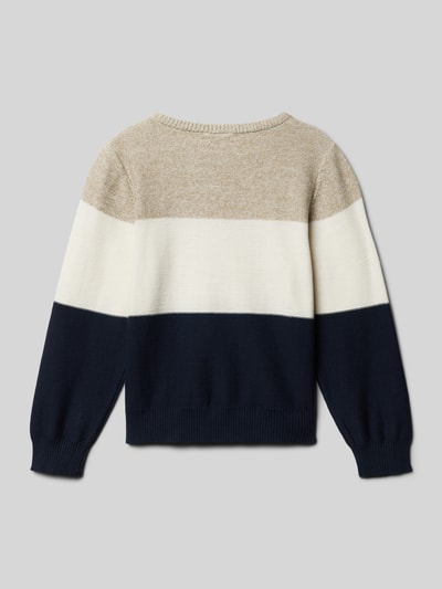 Name It Gebreide pullover met ronde hals, model 'VOHAN' Zand gemêleerd - 3