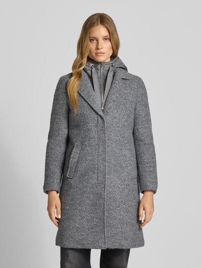 s.Oliver RED LABEL Regular Fit Mantel mit Woll-Anteil Dunkelgrau Melange 4