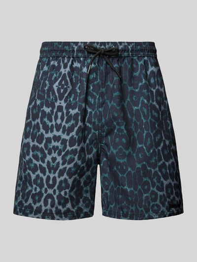 REVIEW Zwembroek met tunnelkoord en achterzak Donkerblauw - 1