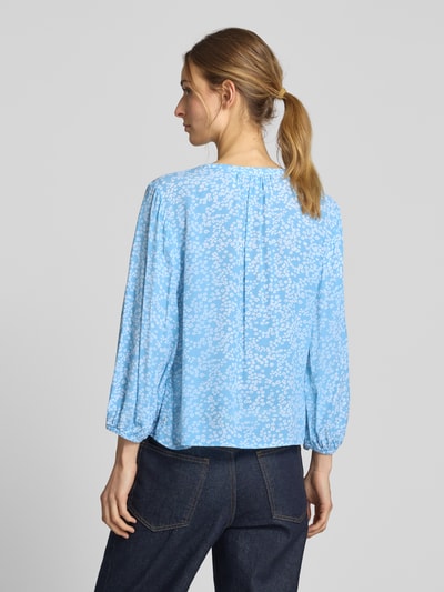 Tom Tailor Denim Loose Fit Bluse mit Allover-Muster Hellblau 5