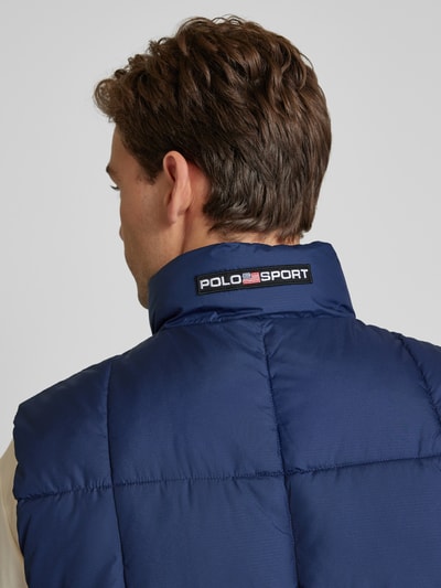 Polo Sport Steppweste mit Label-Stitching Dunkelblau 3