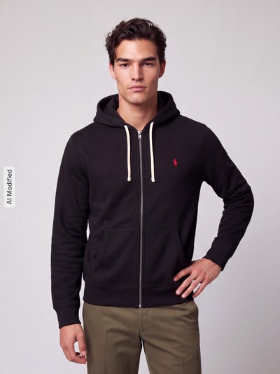 Polo Ralph Lauren Sweatjacke mit Logo-Stickerei Black 4