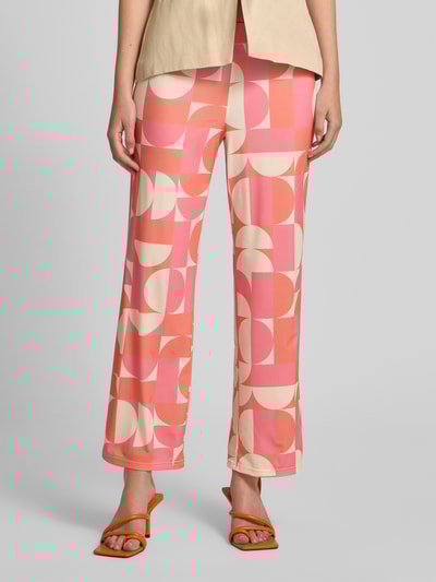 STEHMANN Straight Leg Stoffhose mit verkürztem Schnitt Modell 'Filiz' Pink 4