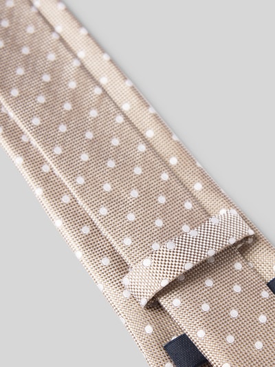 JOOP! Collection Zijden stropdas met structuurmotief Beige - 3