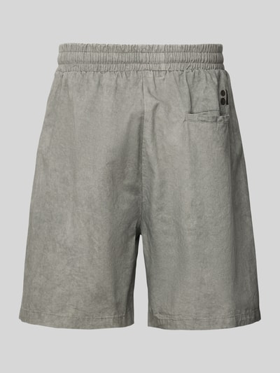 ANOTHER COTTON LAB Spodenki kąpielowe o kroju relaxed fit z detalem z logo Jasnoszary 3