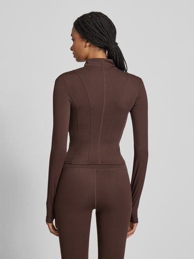 P.E Nation Jas met opstaande kraag Donkerbruin - 5