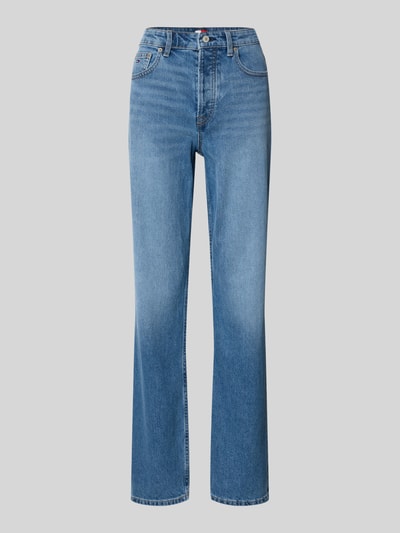 Productfoto, Straight Fit Jeans uit katoenmix van Tommy Jeans, denimlook, straight fit pasvorm, high waist, labelpatch, 5-pocketmodel
