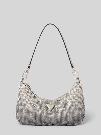 Guess Handtasche mit Strasssteinbesatz Modell 'ZALINA' Silber 2