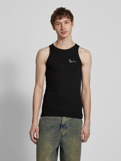 KARL KANI Tanktop met labelstitching Zwart - 4