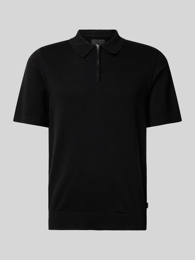 Jack & Jones Premium Regular Fit Poloshirt mit Label-Detail Modell 'MILANO SPRING' Black 2