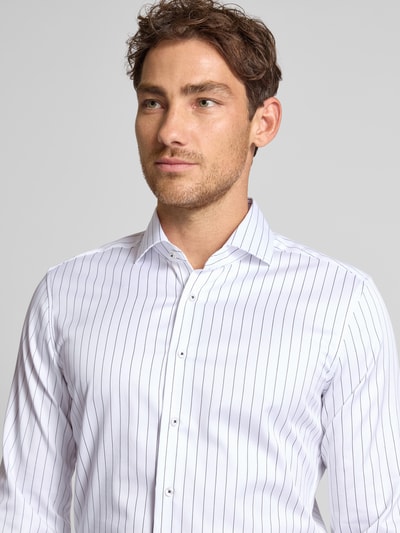 ETERNA Slim fit zakelijk overhemd met kentkraag Wit - 3