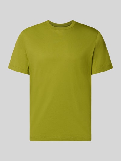 Produktfoto, Relaxed Fit T-Shirt mit Rundhalsausschnitt von Schiesser in hellem Grün, Reine Baumwolle, Relaxed-Fit, Kurzärmelig, Herren T-Shirt, Rückenlänge 69 cm bei Größe 50