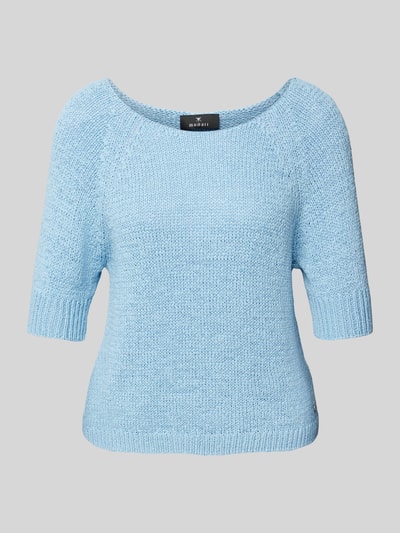 monari Gebreide pullover met ribboorden Lichtblauw - 2