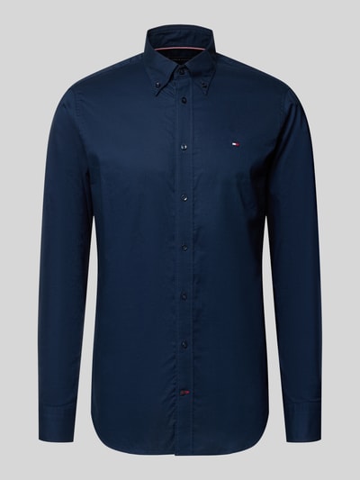 Tommy Hilfiger Koszula biznesowa o kroju regular fit z czystej bawełny Granatowy 2