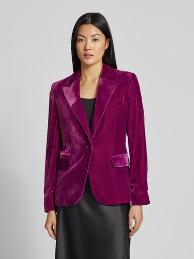 Mango Regular Fit Blazer mit Reverskragen Modell 'COMBI' Pink 4