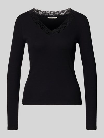 Tom Tailor Denim Slim Fit Langarmshirt aus Baumwoll-Mix Black 2