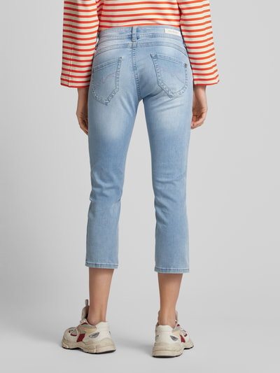 Blue Monkey Slim Fit Jeans im Destroyed-Look Modell 'CHARLOTTE' Hellblau 5