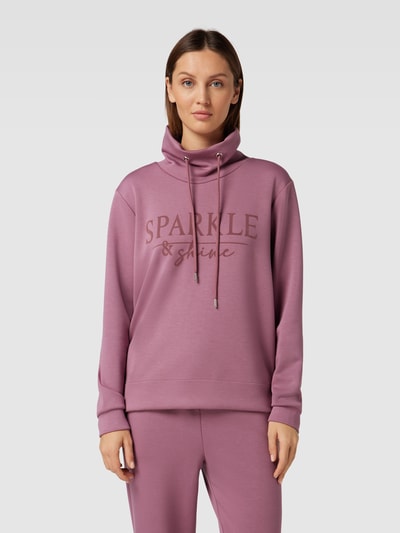 Christian Berg Woman Sweatshirt mit Stehkragen Mauve 4