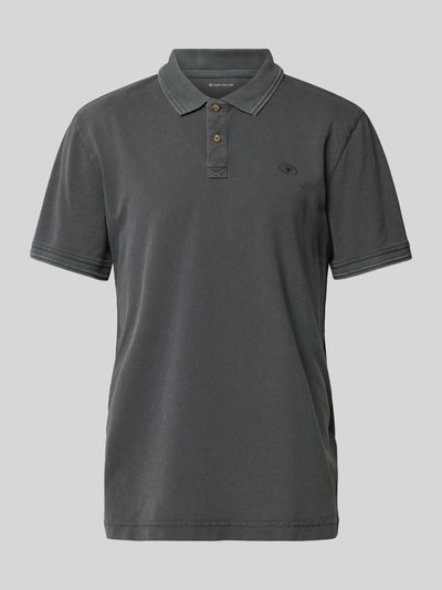 Tom Tailor Regular Fit Poloshirt im Used-Look Hellgrau 2