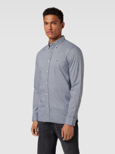 Tommy Hilfiger Koszula casualowa o kroju slim fit z kołnierzykiem typu button down model ‘FLEX’ Granatowy 4