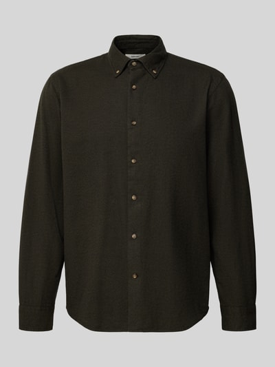 SELECTED HOMME Regular fit vrijetijdsoverhemd van puur biologisch katoen, model 'REGNOAH' Donkergroen - 2