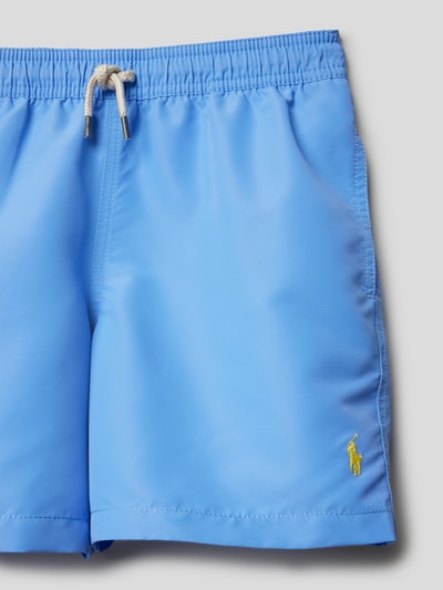 Polo Ralph Lauren Teens Badehose mit Logo-Stitching Modell 'TRAVELLER' Bleu 2