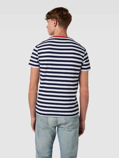 Polo Ralph Lauren T-Shirt mit Streifenmuster Marine 5